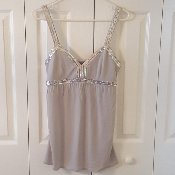 Express Grey Tank Top  0042 - Picture 1 of 4